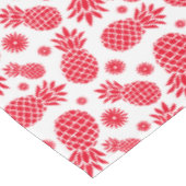 自分の背景色の白いパイナップルを選ぶ テーブルクロス (アングル)
