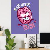 自分の脳をパーソナライズ ポスター (ホームオフィス)