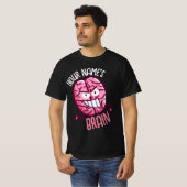 自分の脳をパーソナライズ Tシャツ (正面フル)