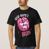 自分の脳をパーソナライズ Tシャツ (正面)