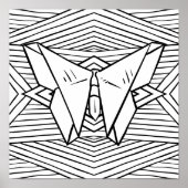 自分の色をぶら下がった白黒の芸術として ポスター (正面)