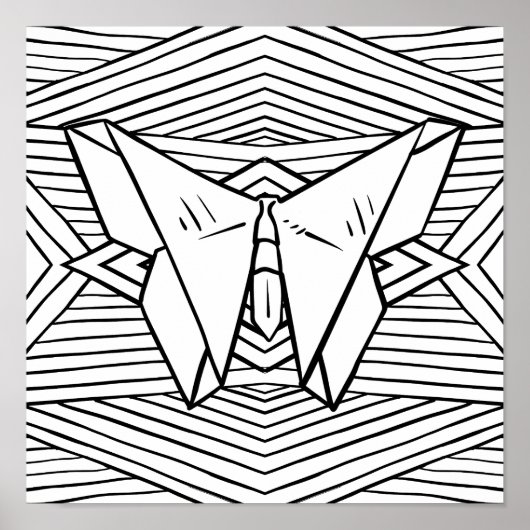 自分の色をぶら下がった白黒の芸術として ポスター (正面)