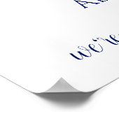 自分の色を選べ！ロマンチック結婚な歓迎サイン ポスター (角)