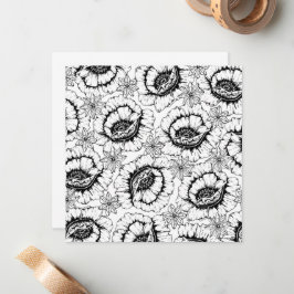 自分の花に色を付ける ノートカード