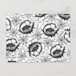 自分の花に色を付ける ポストカード