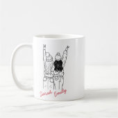 自分の花嫁のマグカップを作成 コーヒーマグカップ (左)