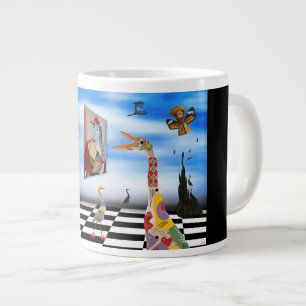 自分の芸術を生かす ジャンボコーヒーマグカップ