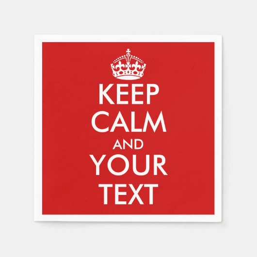 自分の落ち着いた保パーティーのナプキンを作りなさい スタンダードカクテルナプキン (正面)