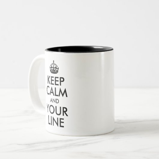 自分の落ち着いた保ラインを作成する ツートーンマグカップ (正面左)