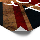 自分の落ち着保きを作り運なさい!(ユニオン・ジャック) ポスター (角)