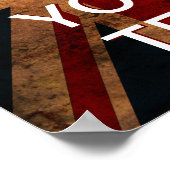 自分の落ち着保きを作り運なさい！（ユニオン・ジャック） ポスター (角)