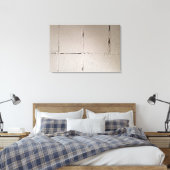 自分の落書き用コンクリートブロック壁 キャンバスプリント (インサイチュ (寝室))