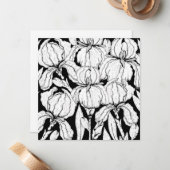 自分の虹彩の花に色を付ける ノートカード (正面/裏面インサイチュ)