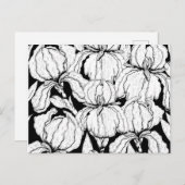 自分の虹彩の花に色を付ける ポストカード (正面/裏面)