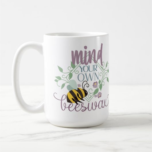 自分の蜜蝋を気に入おもしろいれ コーヒーマグカップ (左)