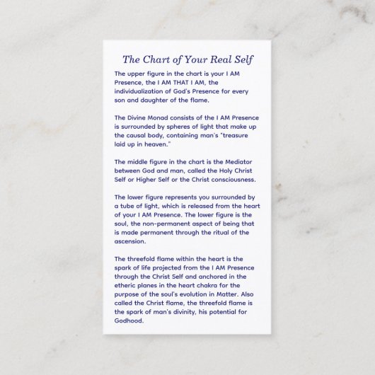 自分の表実在図 コーリングカード (裏面)