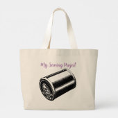 自分の裁縫プロジェクト ラージトートバッグ (裏面)