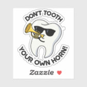 自分の角の歯を使って歯をおもしろい抜くな シール (シート)