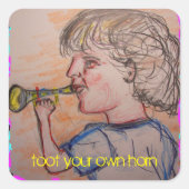 自分の角を曲がる スクエアシール (正面)