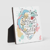 自分の言う通りにするだけハート フォトプラーク (正面)