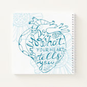 自分の言う通りにハートを行う ノートブック (裏面)