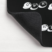 自分の言葉を追加し、自分の言葉をデザインする マウスパッド (コーナー)