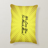 自分の言葉カスタマイズ文字イエローサン アクセントクッション (裏面(縦))