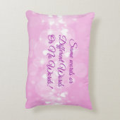 自分の言葉カスタマイズ文字ピンクハート アクセントクッション (裏面(縦))