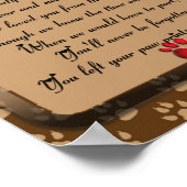 自分の詩に足跡を付けるハートペット記念館 ポスター (角)