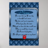 自分の詩に足跡を付けるハートペット記念館 ポスター (正面)