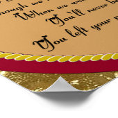 自分の詩に足跡を付けるハートペット記念館 ポスター (角)