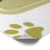 自分の詩に足跡を付けるハートペット記念館 ポスター (角)