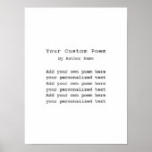 自分の詩を作成する ポスター (正面)