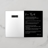 自分の詩を知感動的っている 箔グリーティングカード (外側レイダウン)