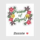 自分の誇りを持ったゴールゲッターのステッカー シール (シート)