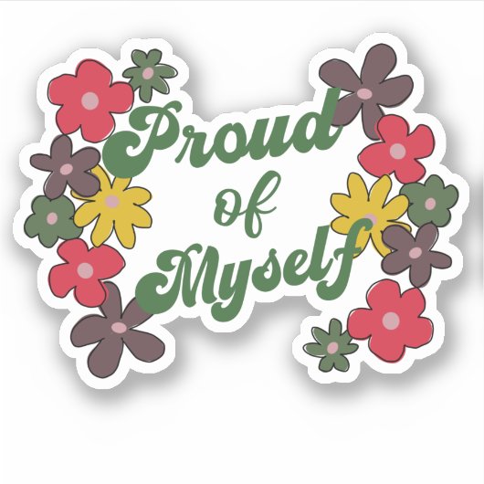 自分の誇りを持ったゴールゲッターのステッカー シール (正面)