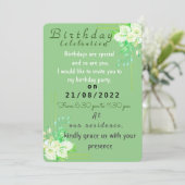 自分の誕生日の招待 招待状 (スタンド正面)