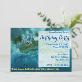 自分の誕生日パーティファンタジーの招待を作成する 招待状 (スタンド正面)