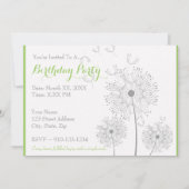 自分の誕生日パーティーの招待を作成する 招待状 (正面)