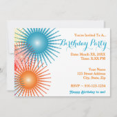 自分の誕生日パーティーの招待を作成する 招待状 (正面)
