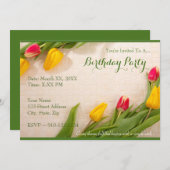 自分の誕生日パーティーの招待を作成 招待状 (正面/裏面)