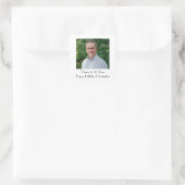 自分の誕生日パーティーをパーソナライズ スクエアシール (バッグ)