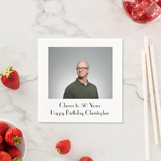 自分の誕生日パーティーをパーソナライズ スタンダードカクテルナプキン (インサイチュ)