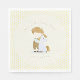 自分の誕生日パーティー、ベビーシャワーを作成する スタンダードランチョンナプキン