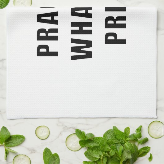 自分の説教を実践する キッチンタオル (折り畳み)