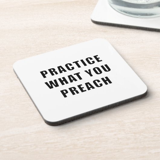 自分の説教を実践する コースター (左側)