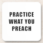自分の説教を実践する コースター (正面)