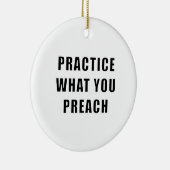 自分の説教を実践する セラミックオーナメント (右)