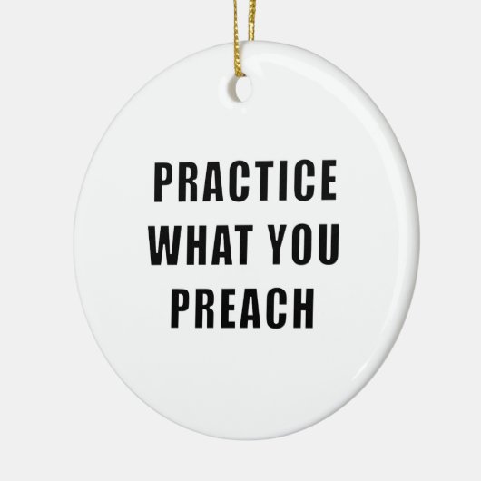 自分の説教を実践する セラミックオーナメント (左)