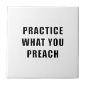 自分の説教を実践する タイル (正面)